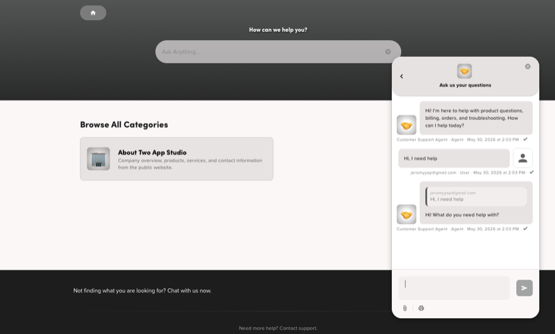 Product Knowledge Base Chat Support